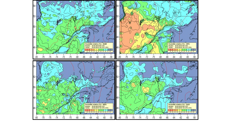 Fire detection maps created in Surfer