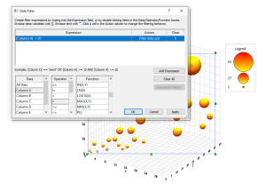 New Data Filter dialog in Grapher